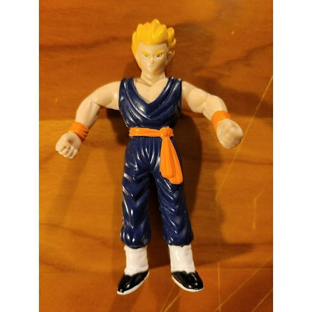 Retro 1989 Dragon Ball Z Rare 3.5" PVC Mini Figure Super Saiyan Gohan! Blue Ghee